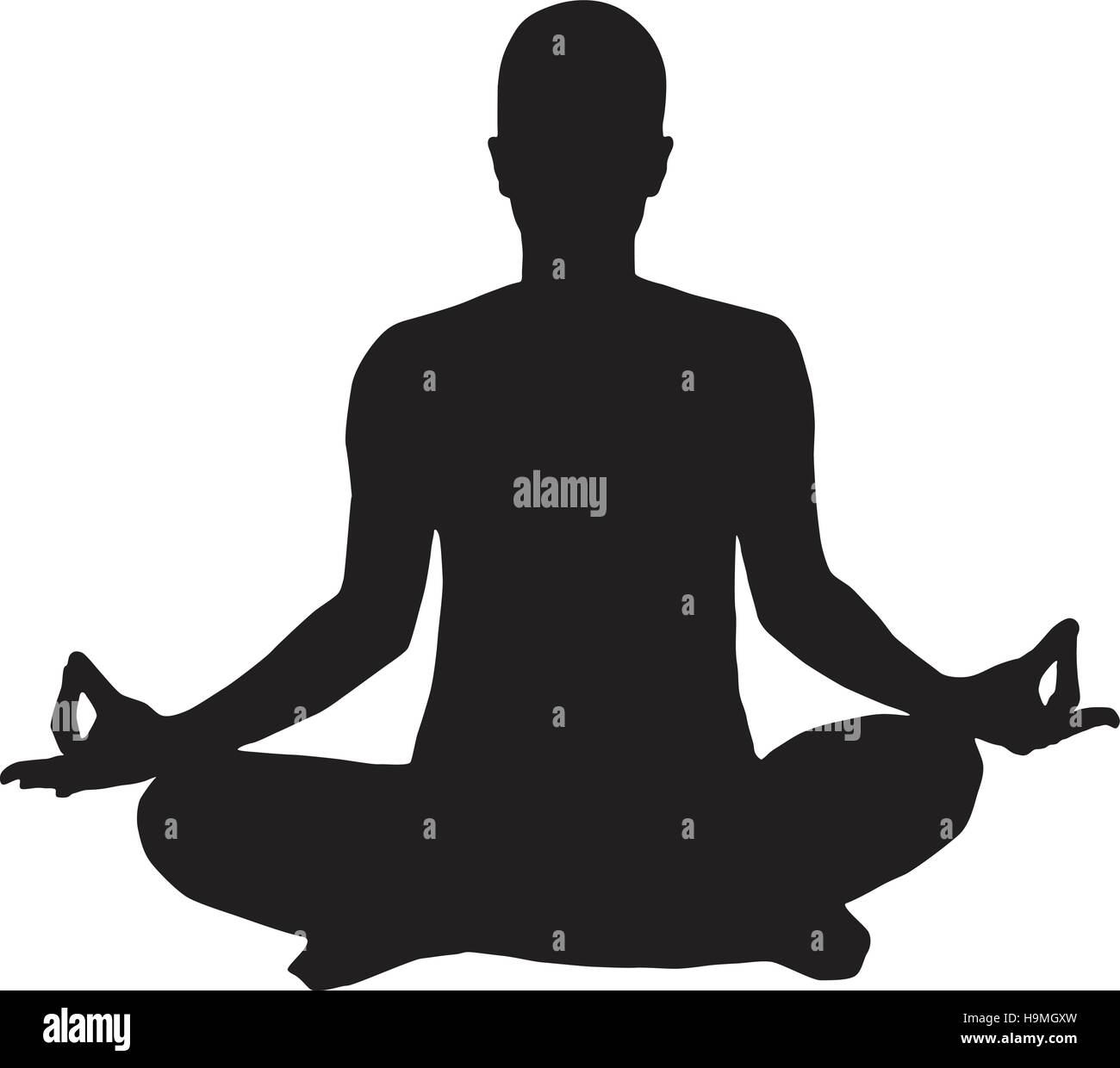 Person Symbol Meditation yoga Stock Vektor