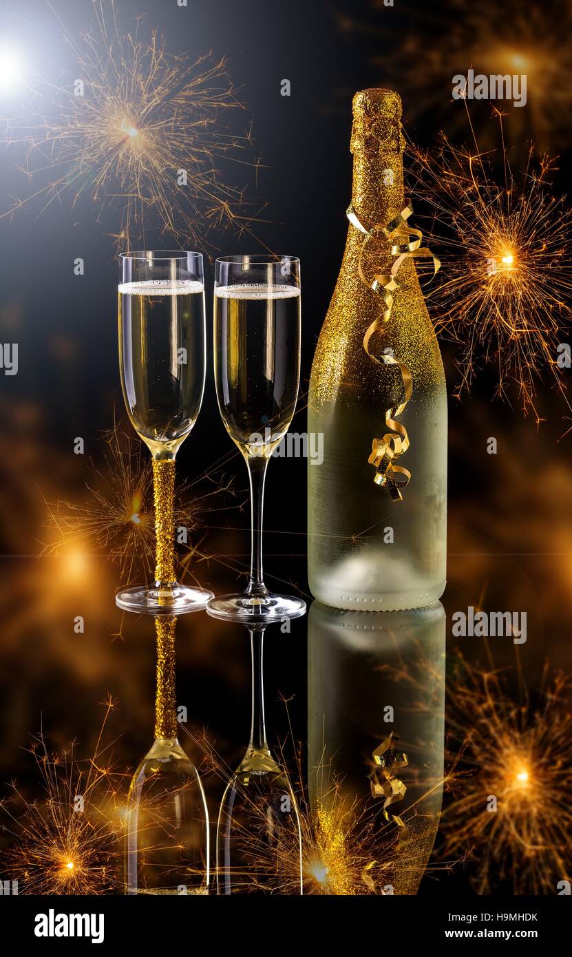 Champagner Stockfoto