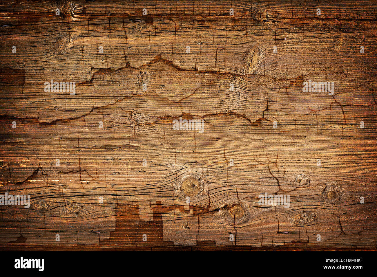 Alte Holz Hintergrund overhead Shooting hautnah Stockfoto