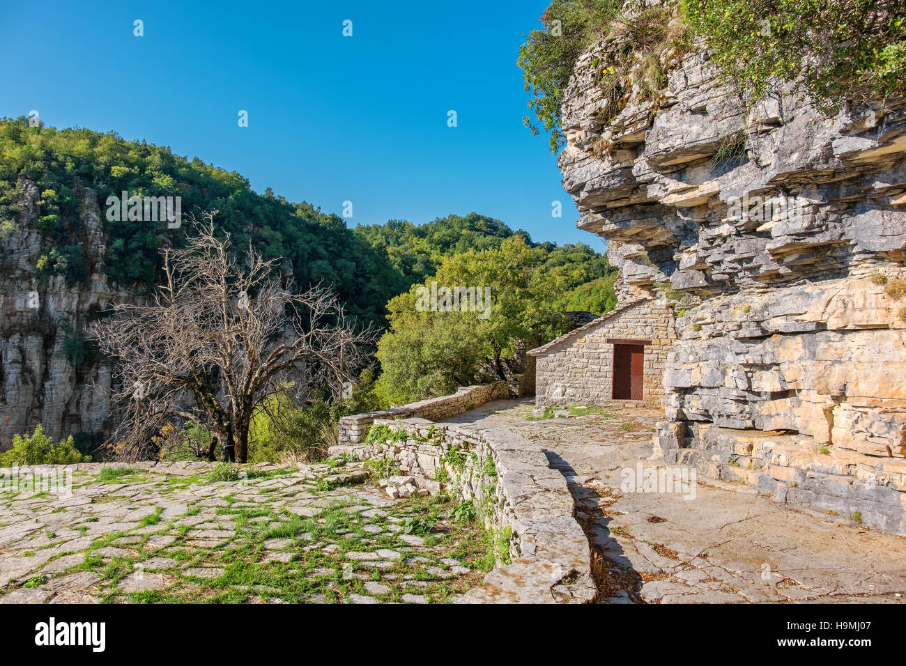 Kloster von Agia Paraskevi. Monodendri, Griechenland Stockfoto