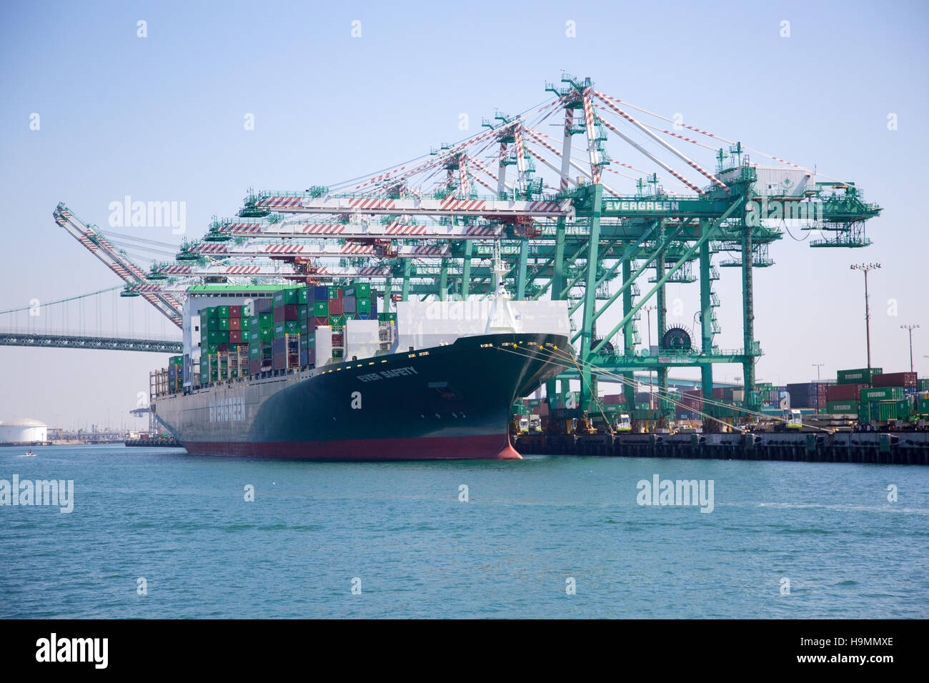 Hafen in San Pedro, Kalifornien Stockfoto