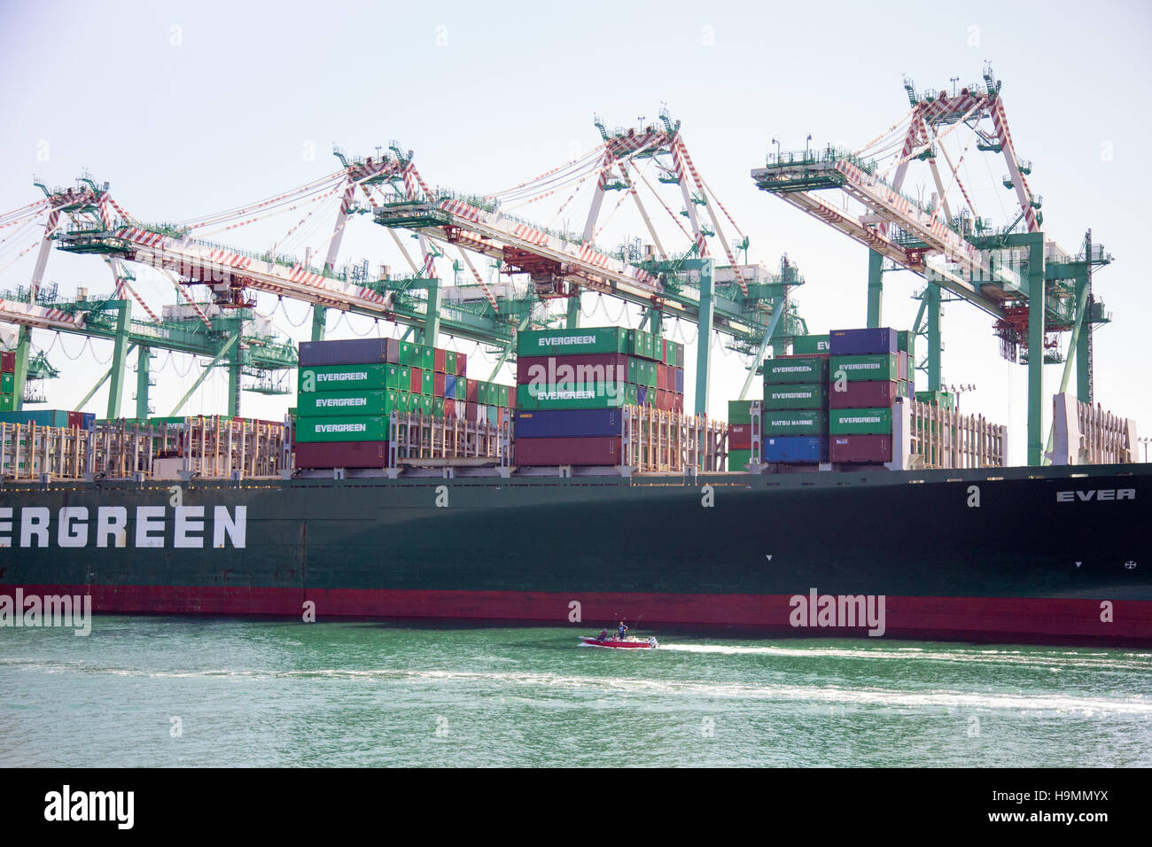 Hafen in San Pedro, Kalifornien Stockfoto