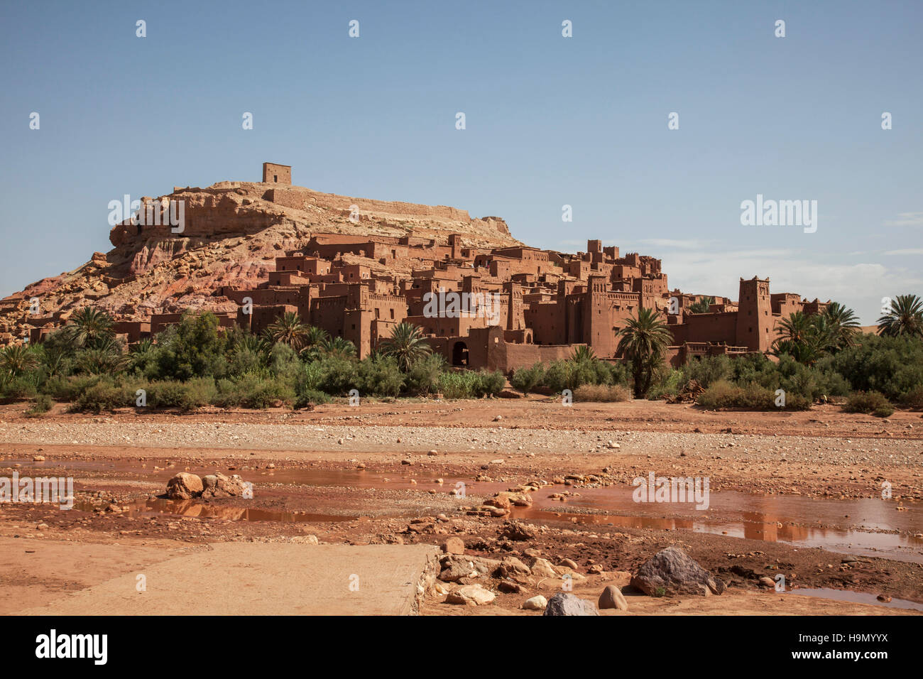 Ksar Ait Ben Haddou - Festung in Ouarzazate Provinz. Stockfoto