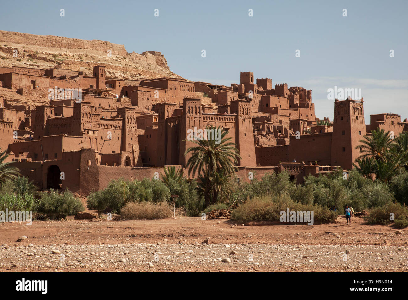 Ksar Ait Ben Haddou - Festung in Ouarzazate Provinz. Stockfoto