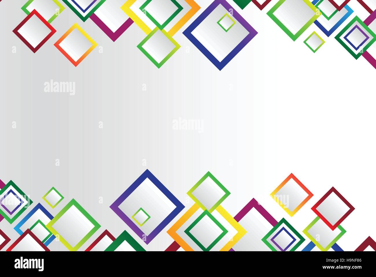 Colorful Square leeren Hintergrund - Vektor-Design-Konzept Stock Vektor