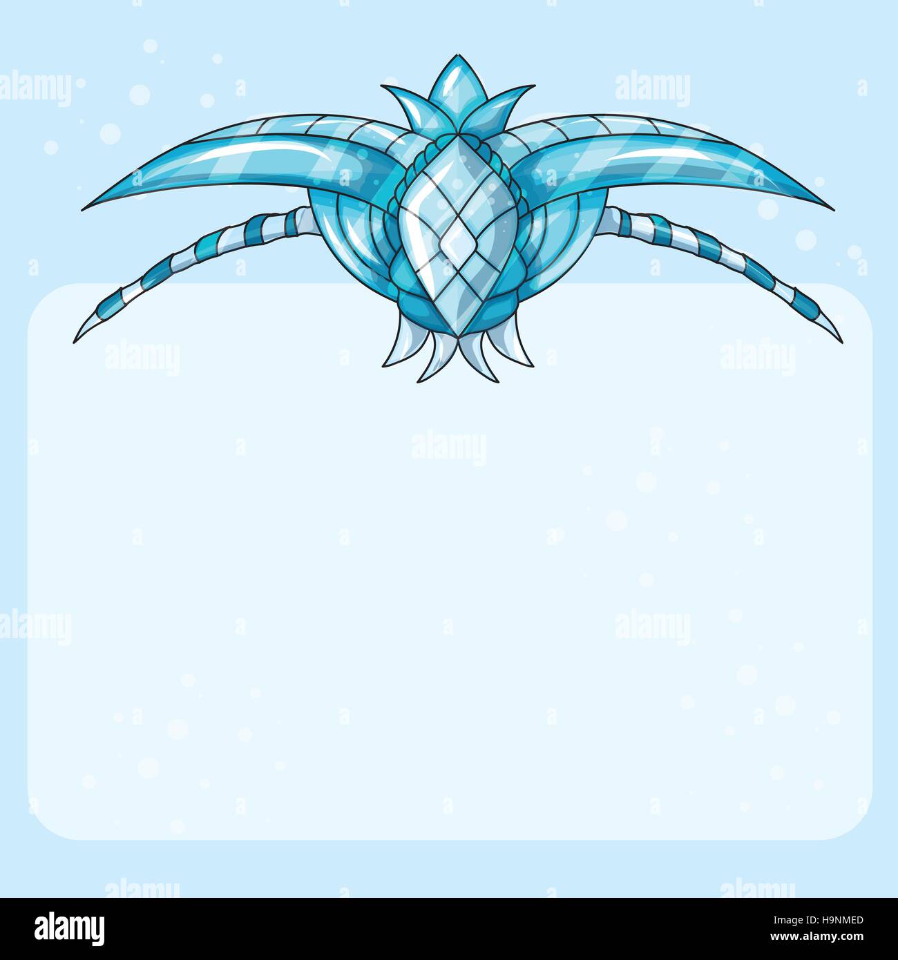 Eis-Blank Board - blau-Cartoon-Vektor-illustration Stock Vektor