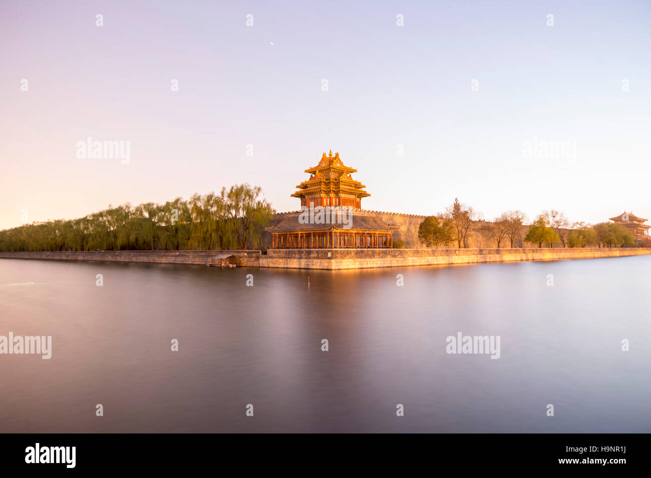 Wachturm, Verbotene Stadt, Peking, China Stockfoto