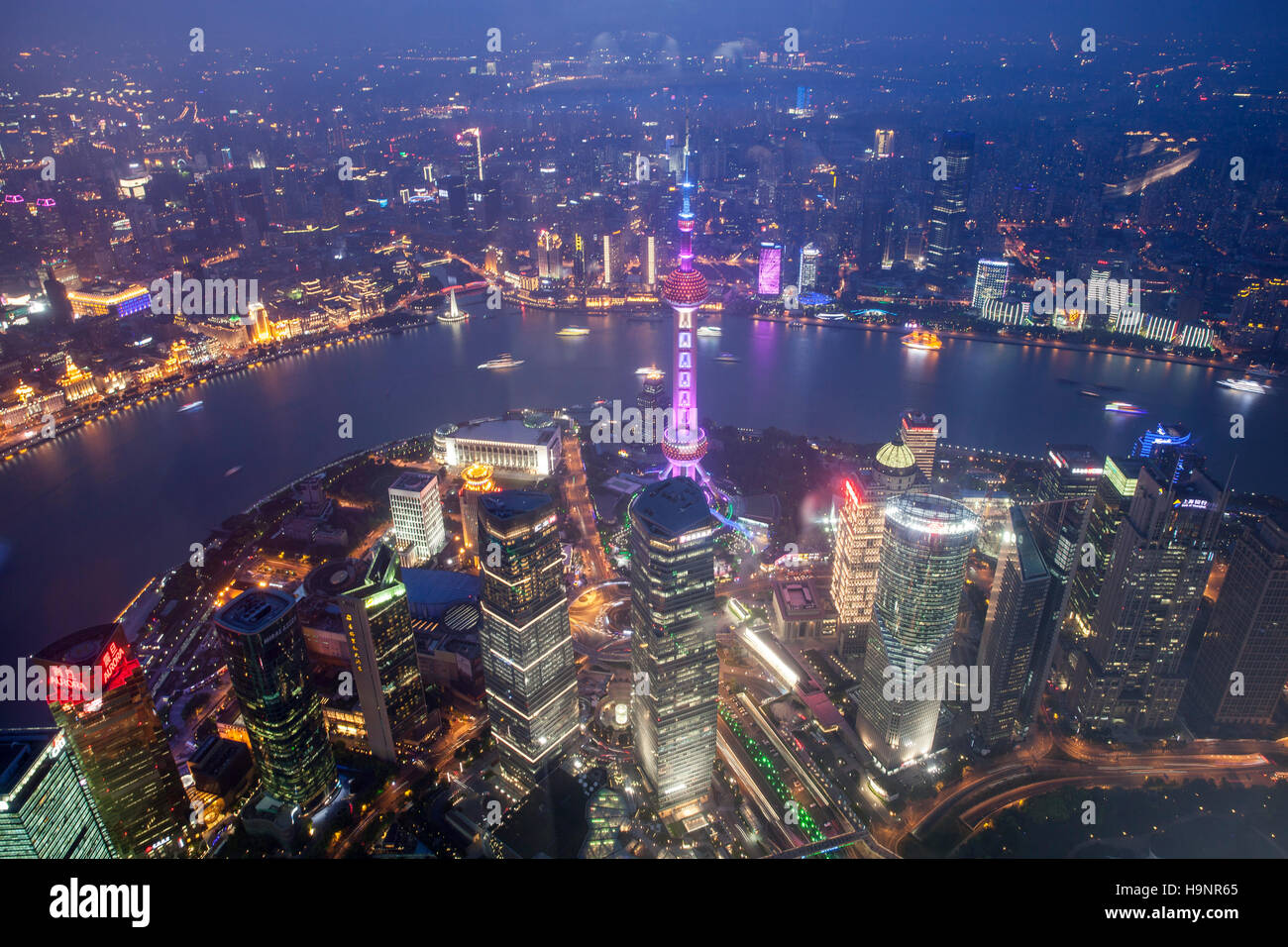 Shanghai Oriental pearl tower Stockfoto