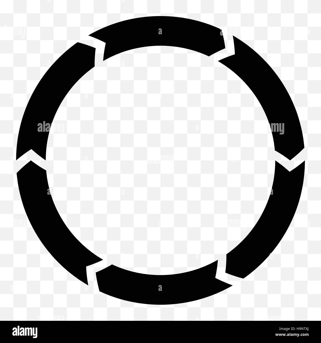 Segmentierte Kreis Pfeil. Kreisförmigen Pfeil-Symbol. Prozess, Progres