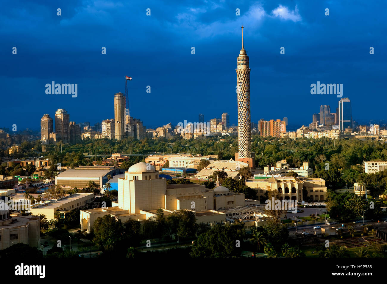 Skyline von Cairo, Ägypten Stockfoto