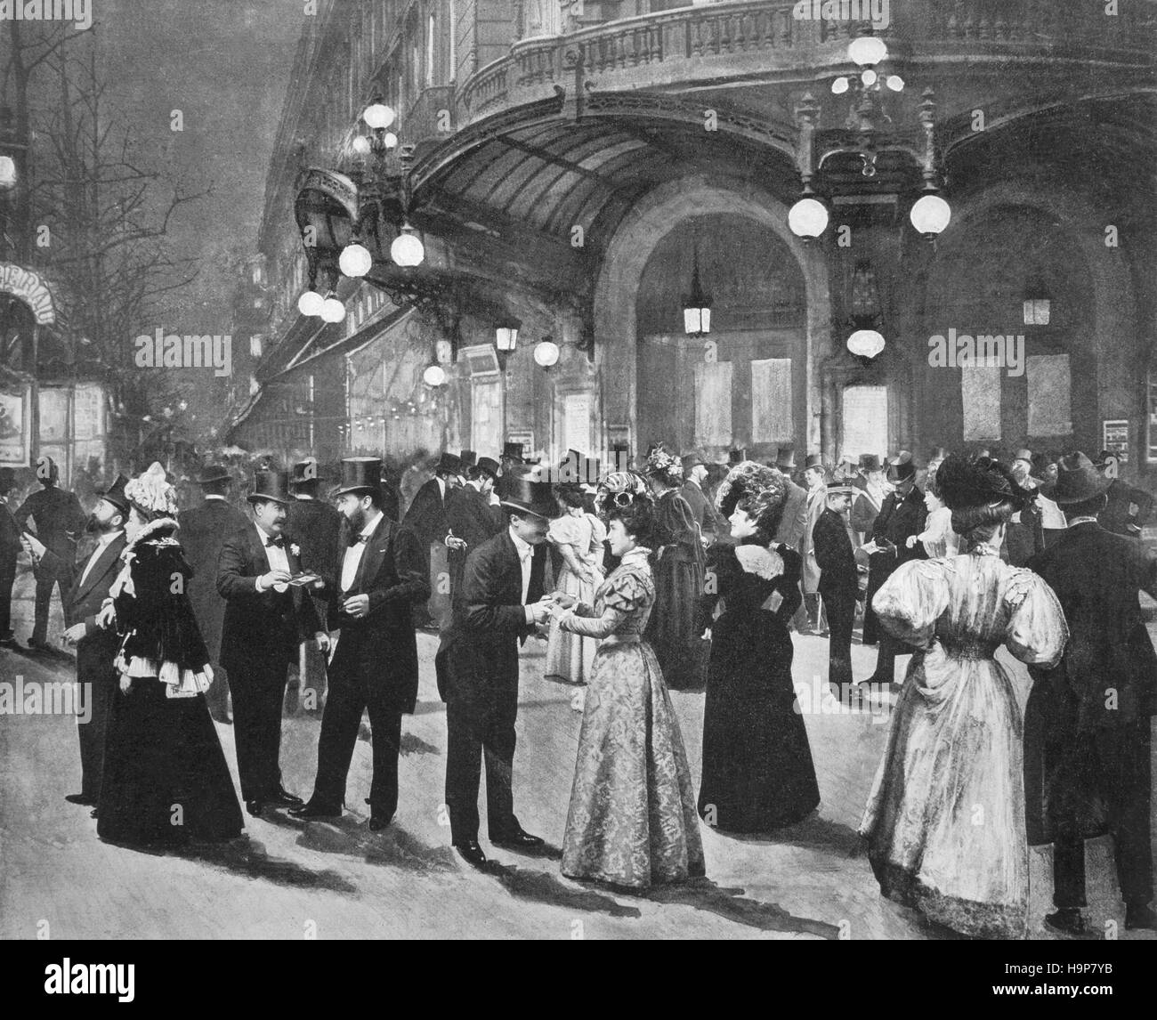 Theater im Paris des 19. Jahrhunderts Stockfoto