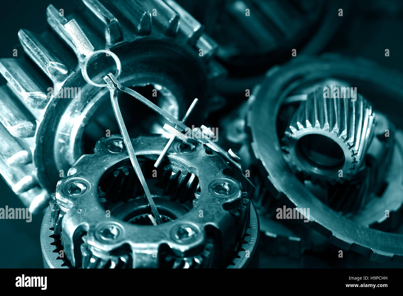 Teile des Mechanismus Stockfoto