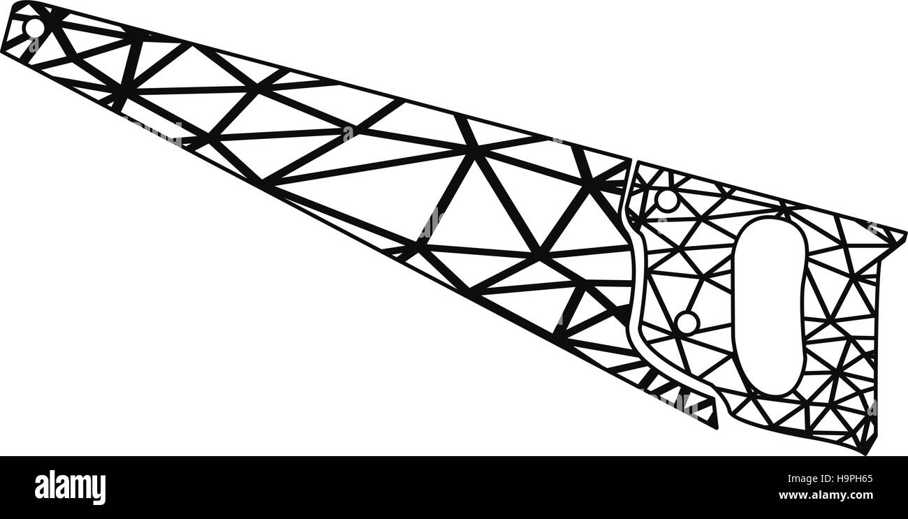 Isolierte Säge Symbol auf weißem Hintergrund, Vektor-illustration Stock Vektor