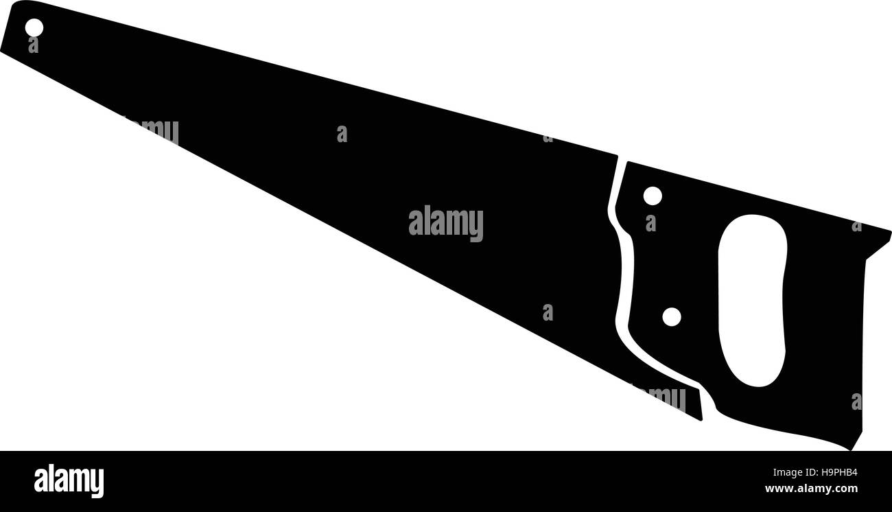 Isolierte Säge Symbol auf weißem Hintergrund, Vektor-illustration Stock Vektor