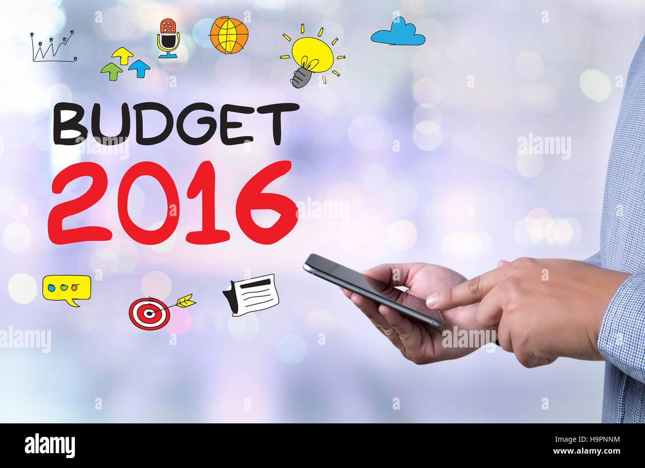 BUDGET-2016 Stockfoto