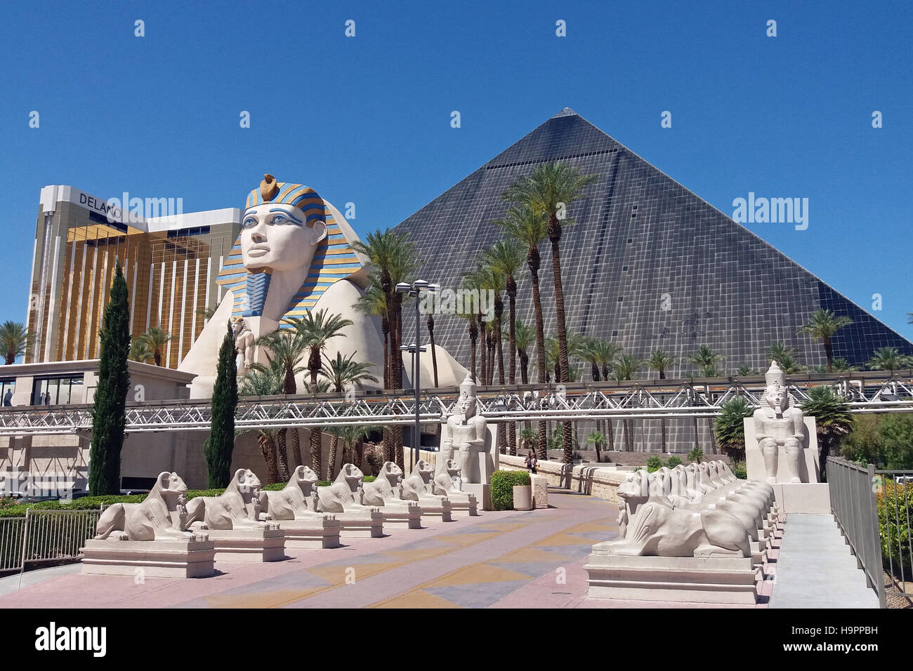 Luxor Las Vegas. Hotel und Casino befindet sich am südlichen Ende des Las Vegas Strip in Paradies, Nevada Stockfoto