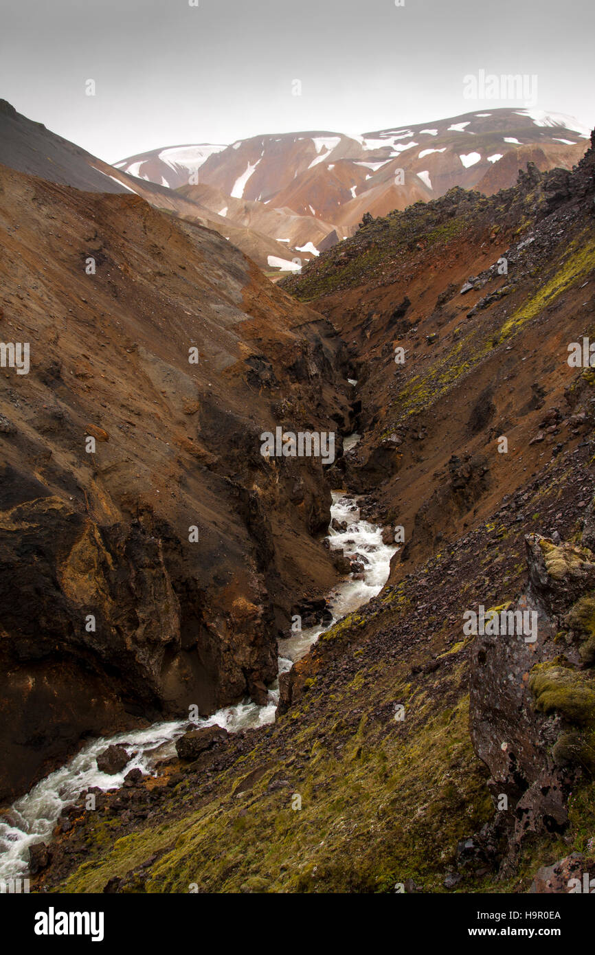 Berge in Island Stockfoto