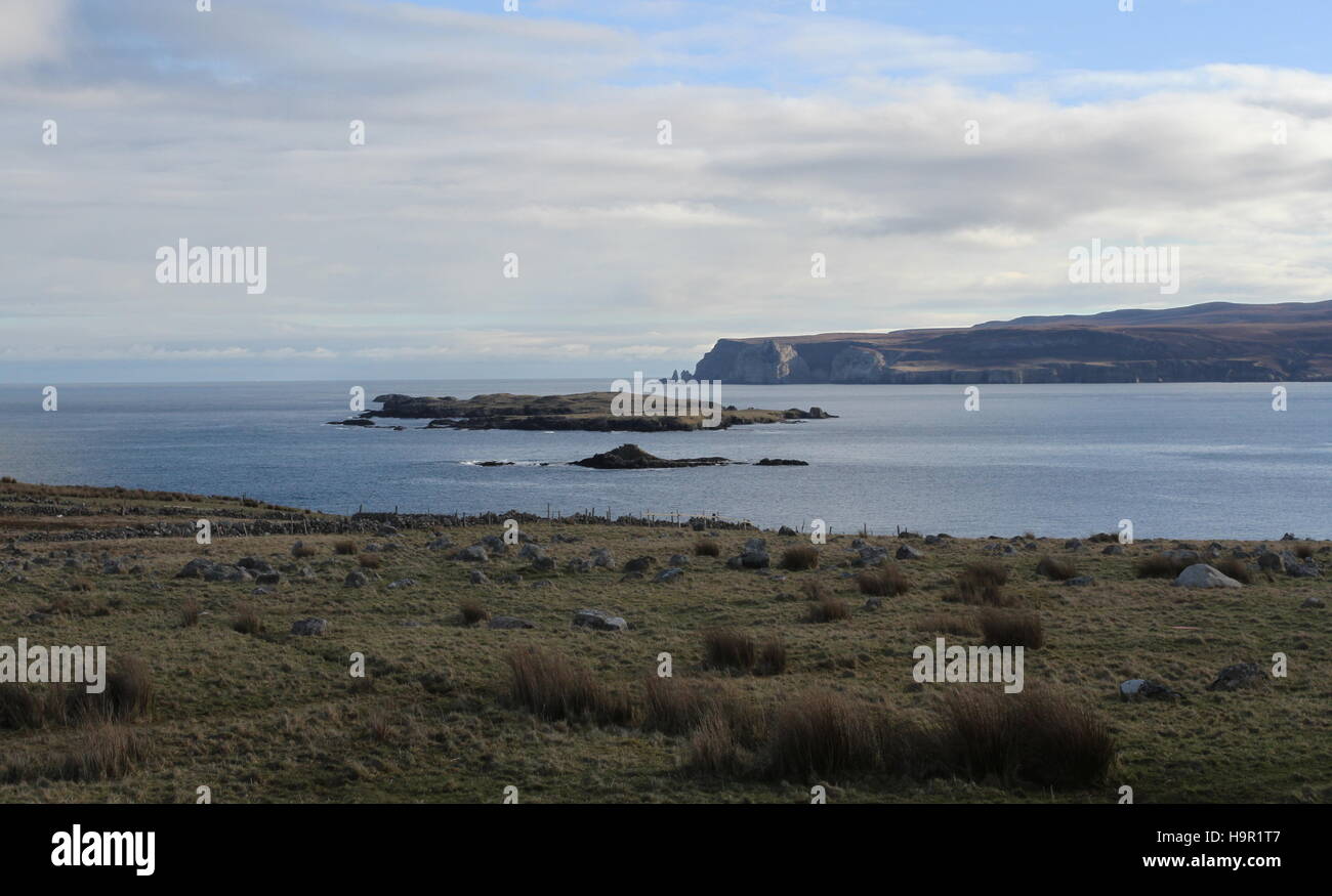 Isle of Eilean Hoan und bleichen Kopf Schottland März 2014 Stockfoto