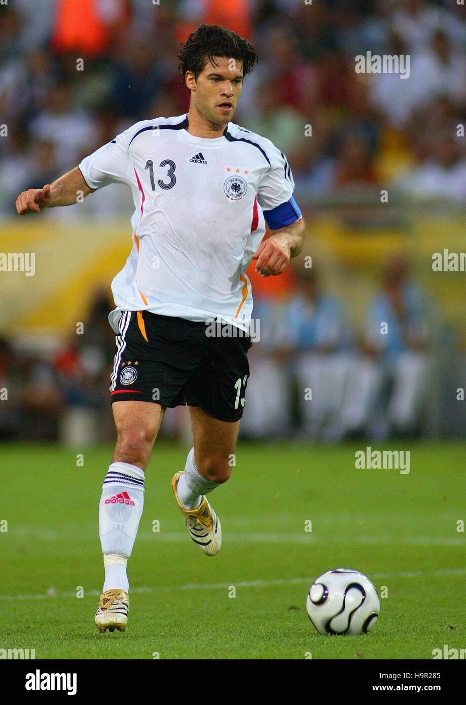 MICHAEL BALLACK Deutschland & CHELSEA FC WORLD CUP DORTMUND Deutschland 4. Juli 2006 Stockfoto