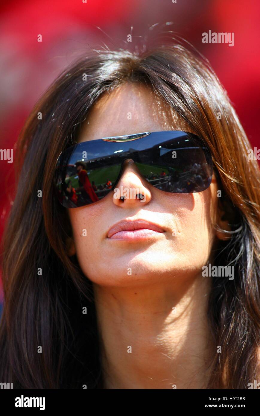 MAMEN SANZ Modell & Frau von RAUL FRITZ-WALTER-Stadion KAISERSLAUTEN Deutschland 23. Juni 2006 Stockfoto