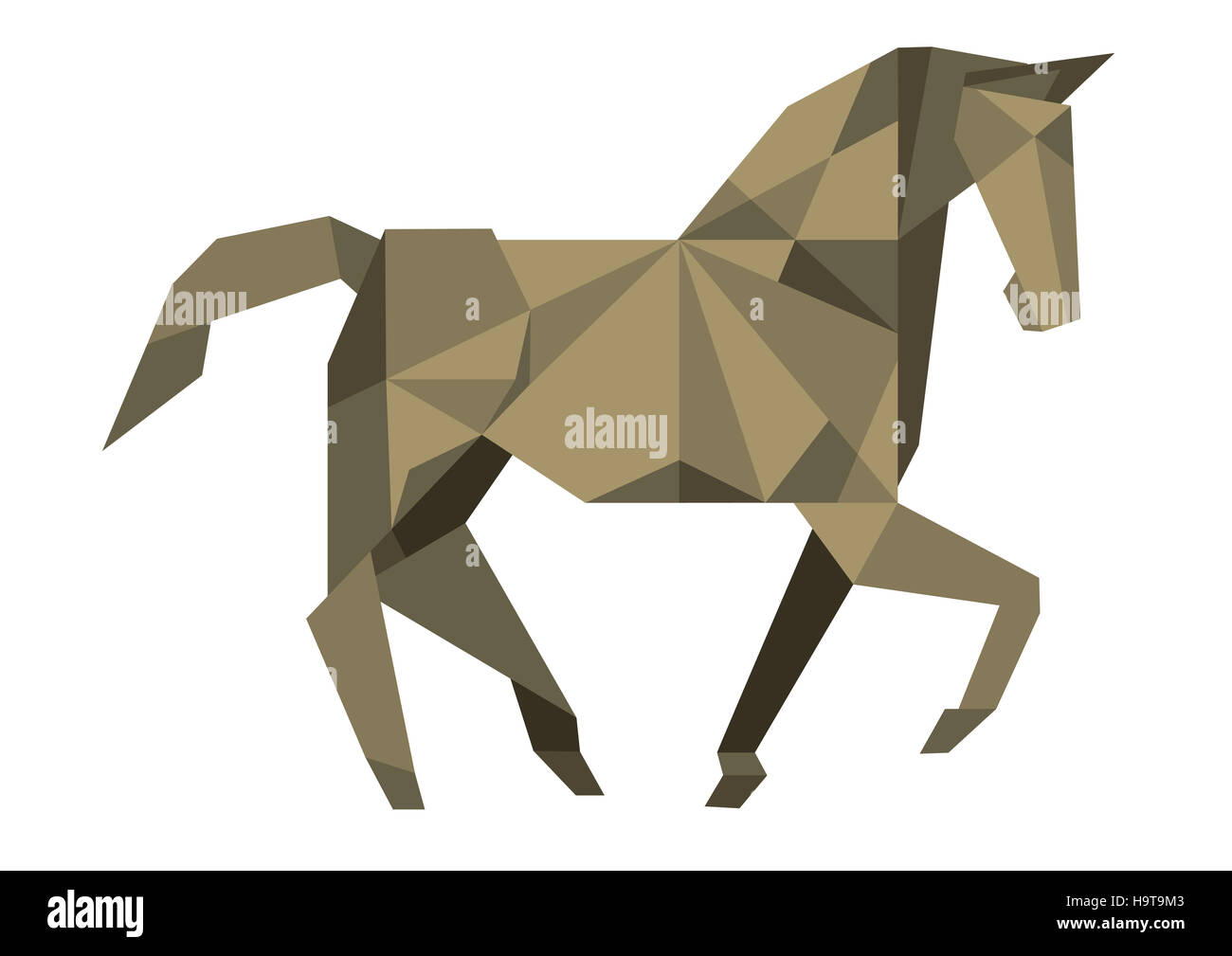Kubistische Pferd Stockfoto