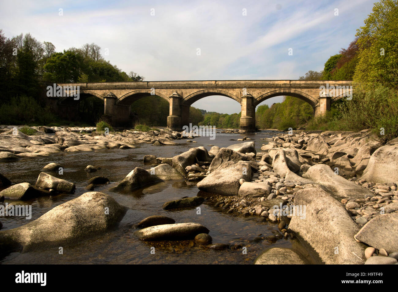 Bywell Brücke, Stocksfield Northumberland Stockfoto