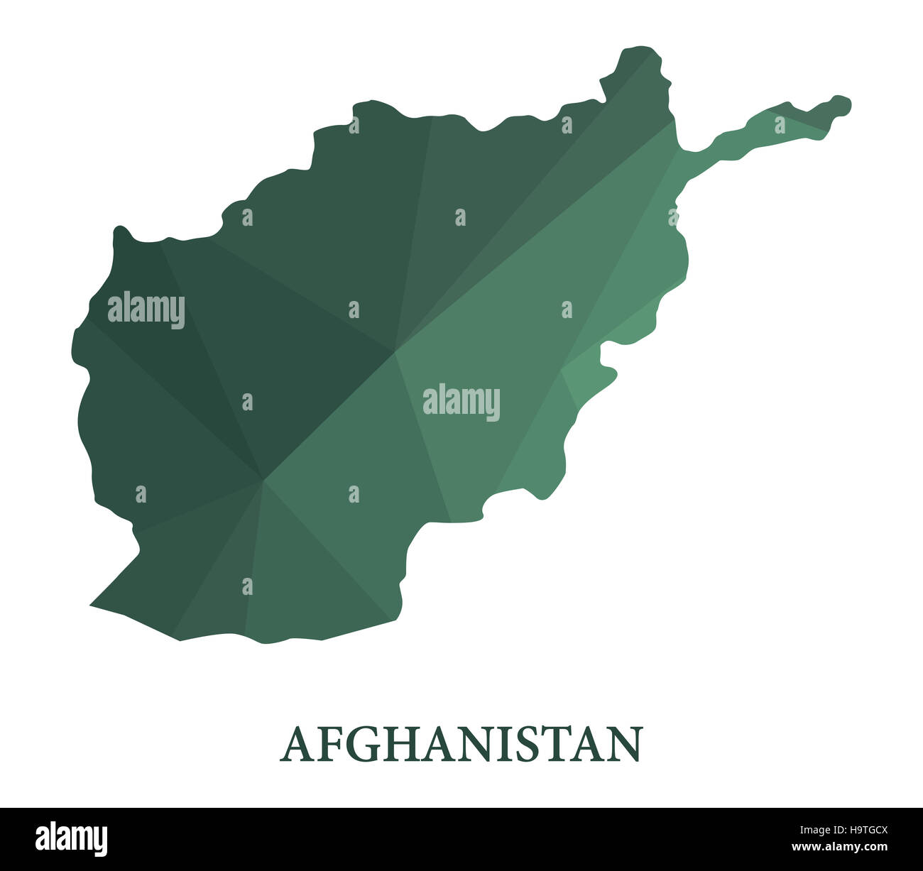 Karte von Afghanistan Stockfotografie - Alamy