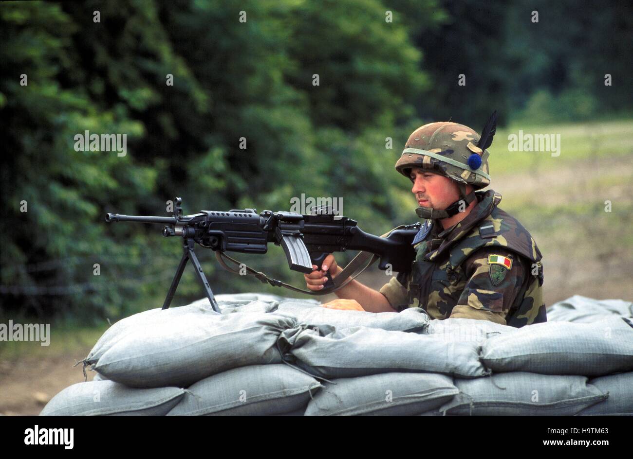 Italienische Armee Truppen Berg Alpini Stockfoto