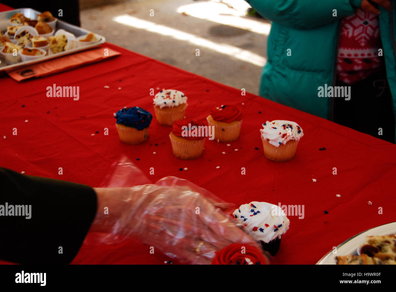 Im Valley Forge National Historical Park finden Veranstaltungen wie die Geburtstagsparty von Washington statt, bei der historische Persönlichkeiten und das nationale Erbe mit Bildungsprogrammen und Gemeinschaftsbeteiligung gefeiert werden. Stockfoto