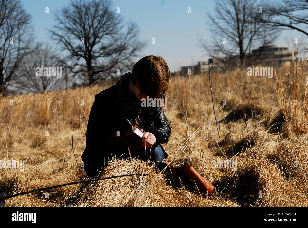 Washingtons Geburtstagsparty im Valley Forge National Park erinnert an George Washington und das Lager der Kontinentalarmee während des Unabhängigkeitskrieges und beleuchtet historische Ereignisse. Stockfoto