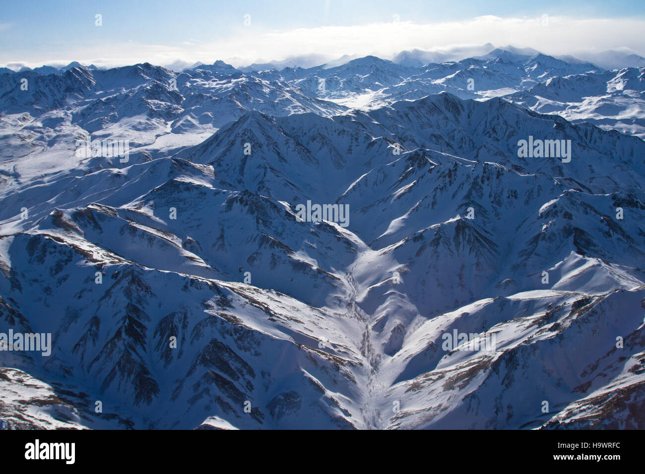 Denalinps 7065264169 Alaska Range aus Luft Stockfoto