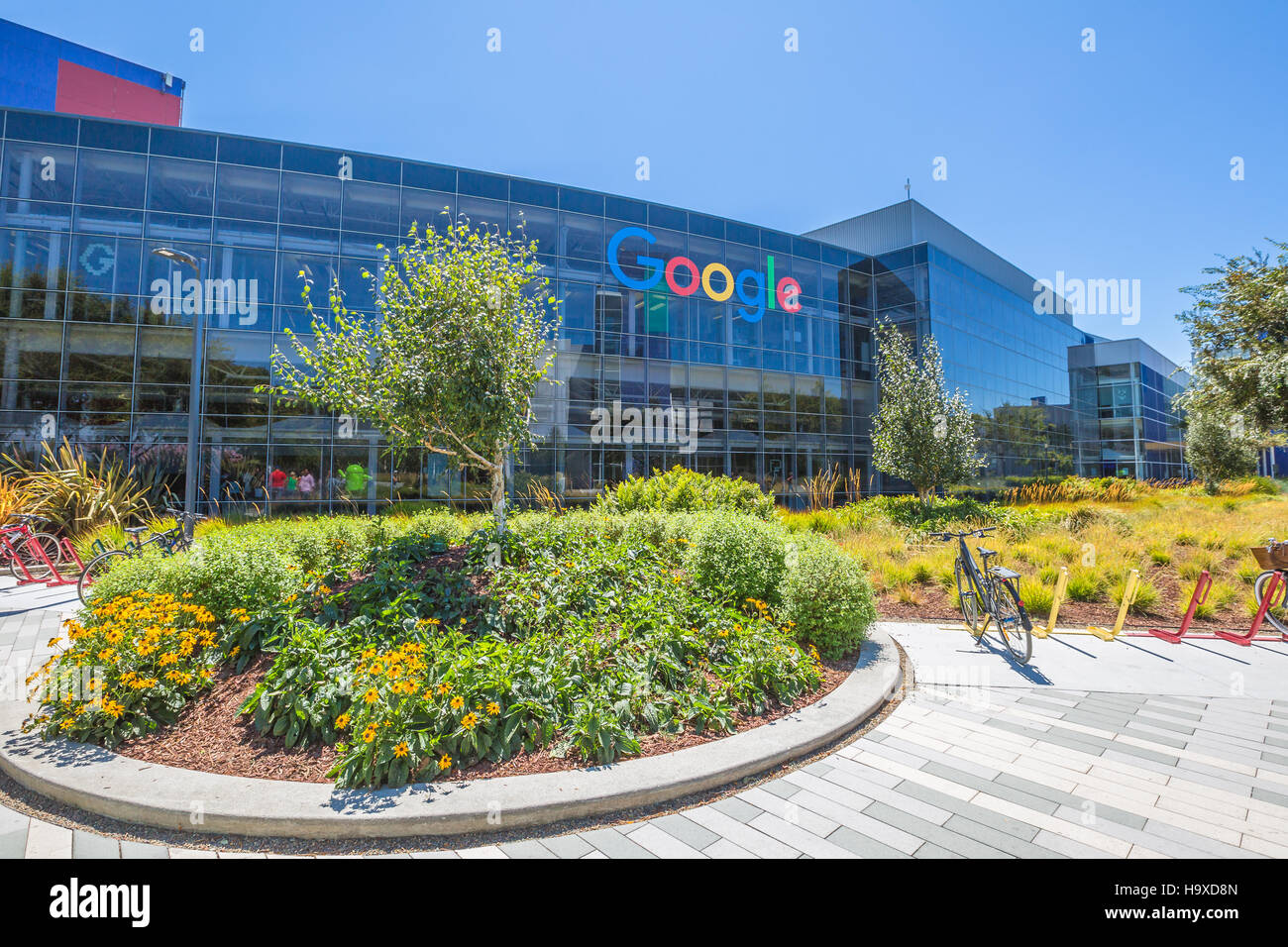 Google-Zentrale California Stockfoto