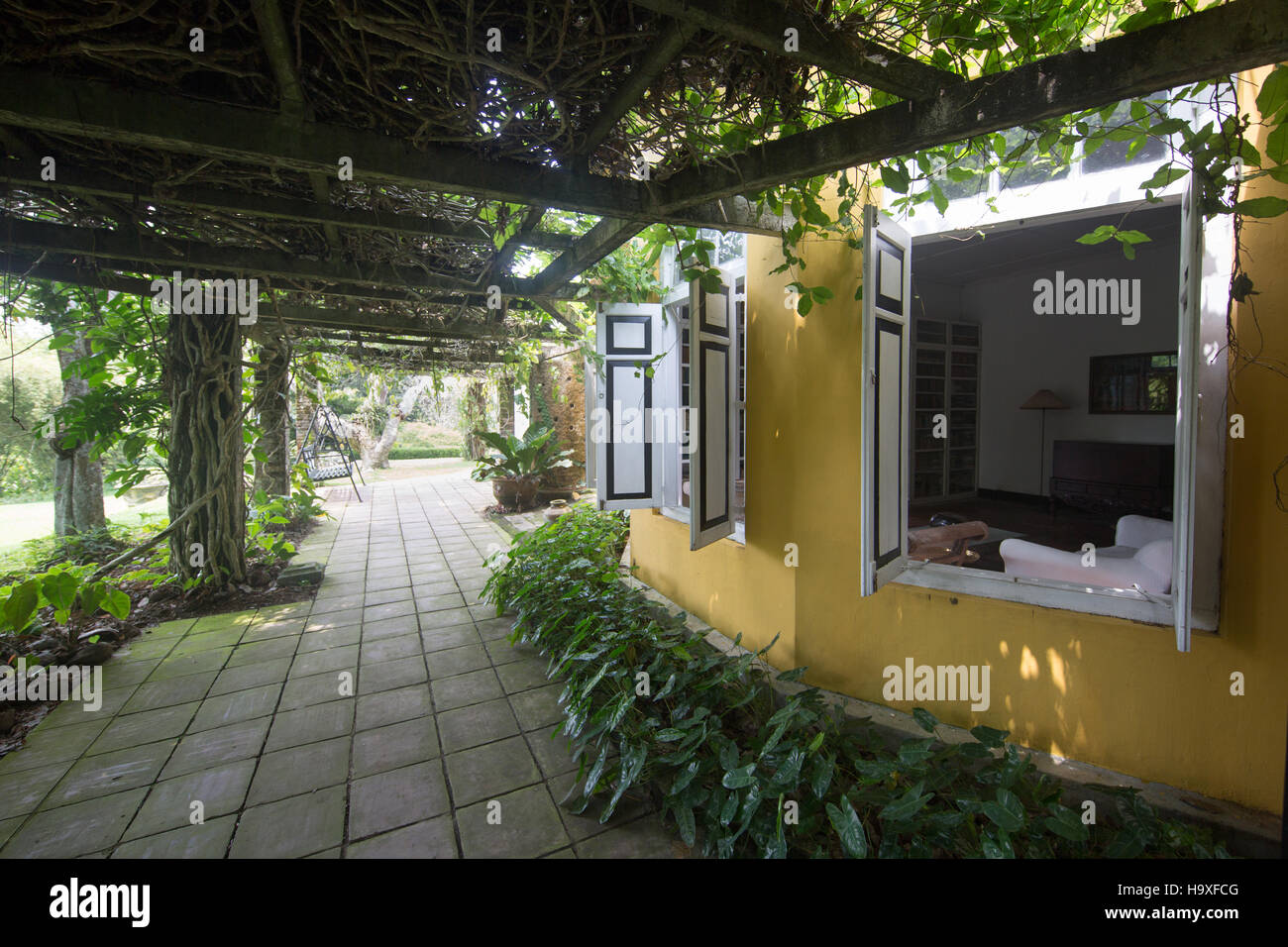 Kurze Gärten Aluthgama Si Lanka Stockfoto