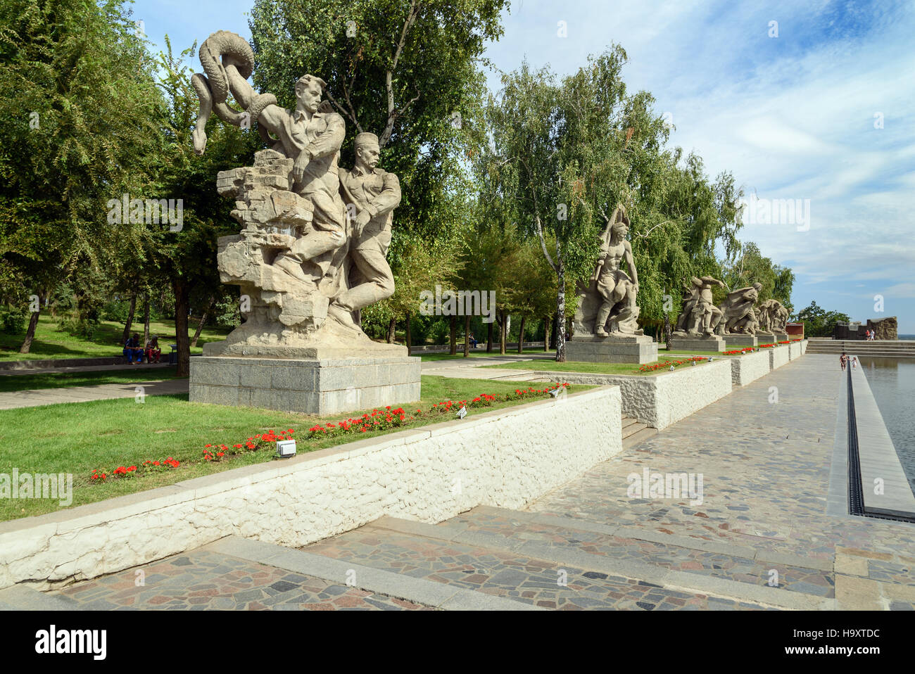 Platz der Heroes.Memorial Komplex Mamajew Kurgan in Wolgograd... Russland Stockfoto