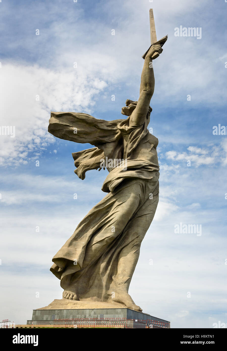 Mutterland Anrufe Denkmal. Memorial Komplex Mamajew Kurgan. Volgograd, Russland Stockfoto