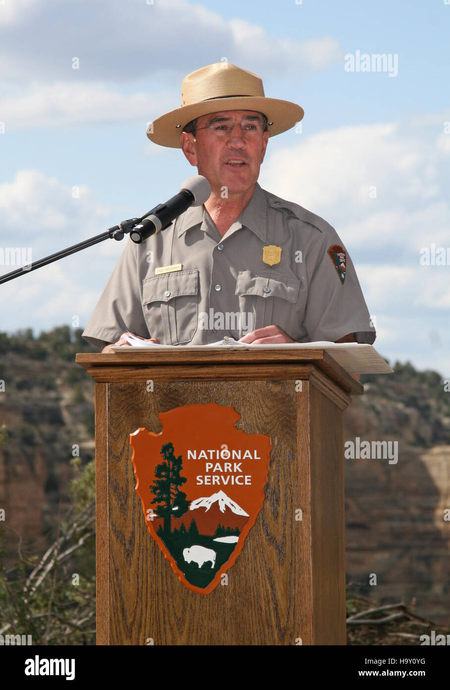 Grand Canyon Nps 8785817604 Bright Angel Trail Renovierung Hingabe - Dave Uberuaga - 18. Mai 2013 - 224 Stockfoto