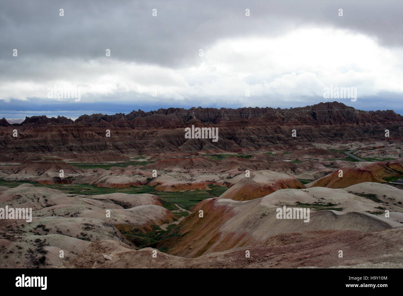 Badlandsnationalpark 8871968667 Blick vom Conata Becken übersehen Stockfoto