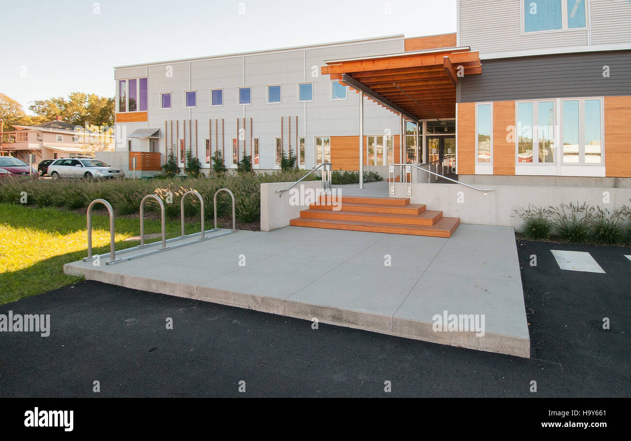 Das Landwirtschaftsministerium der Vereinigten Staaten gewährte Barre, Vermont, einen Zuschuss für lokale Infrastruktur- und ländliche Entwicklungsprojekte, die auf die Verbesserung der kommunalen Ressourcen und der Nachhaltigkeit abzielen. Stockfoto