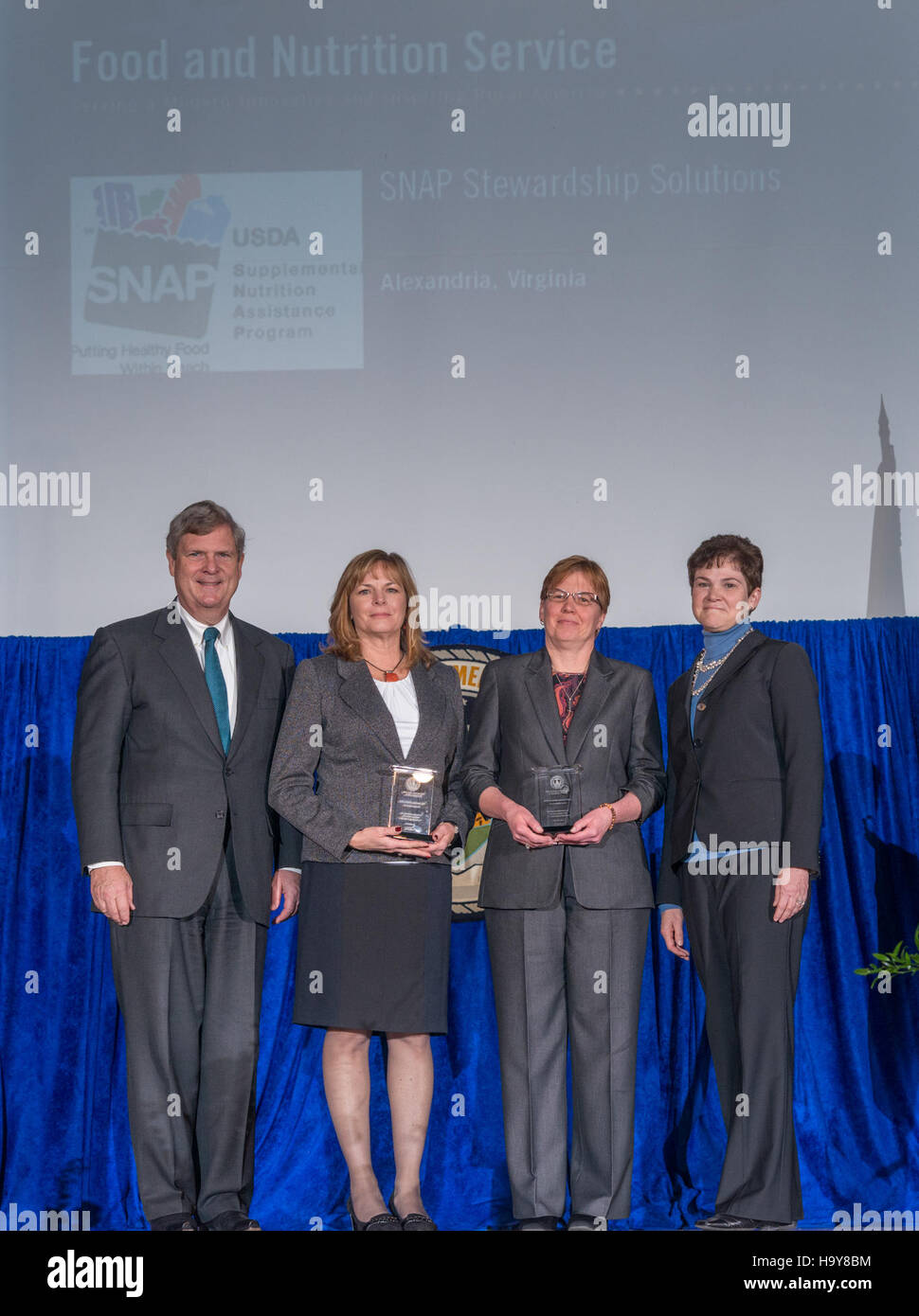 Die Secretary's Honor Awards 2013 würdigten herausragende Leistungen in Bereichen wie Stewardship Solutions und Public Service. Das USDA feierte Einzelpersonen und Programme, die zur Ernährungssicherheit, Ernährungshilfe und nachhaltigen landwirtschaftlichen Praktiken beitragen. Stockfoto