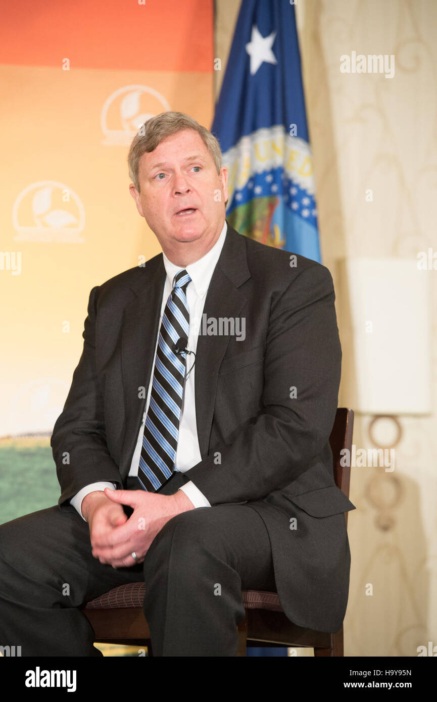 Das World Agricultural Outlook Forum 2014 befasst sich mit landwirtschaftlichen Trends und Herausforderungen in den USA und konzentriert sich dabei auf die sich verändernde Landschaft der amerikanischen Landwirtschaft und ihre globalen Auswirkungen. Stockfoto