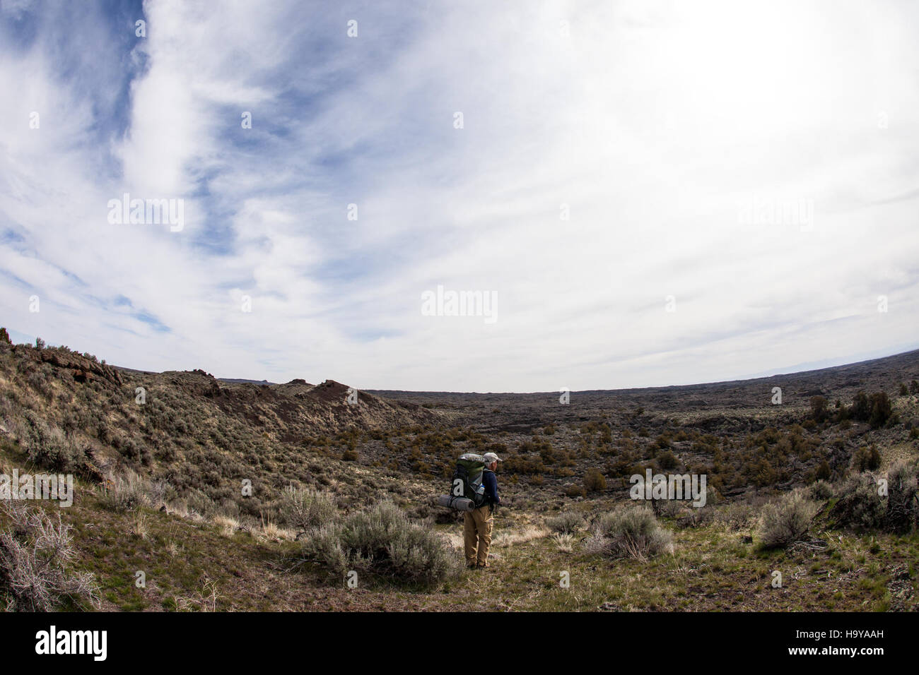 Cratersofthemoonnps 16270465948 mentale Vorbereitung vor der Förderung in die lava Stockfoto