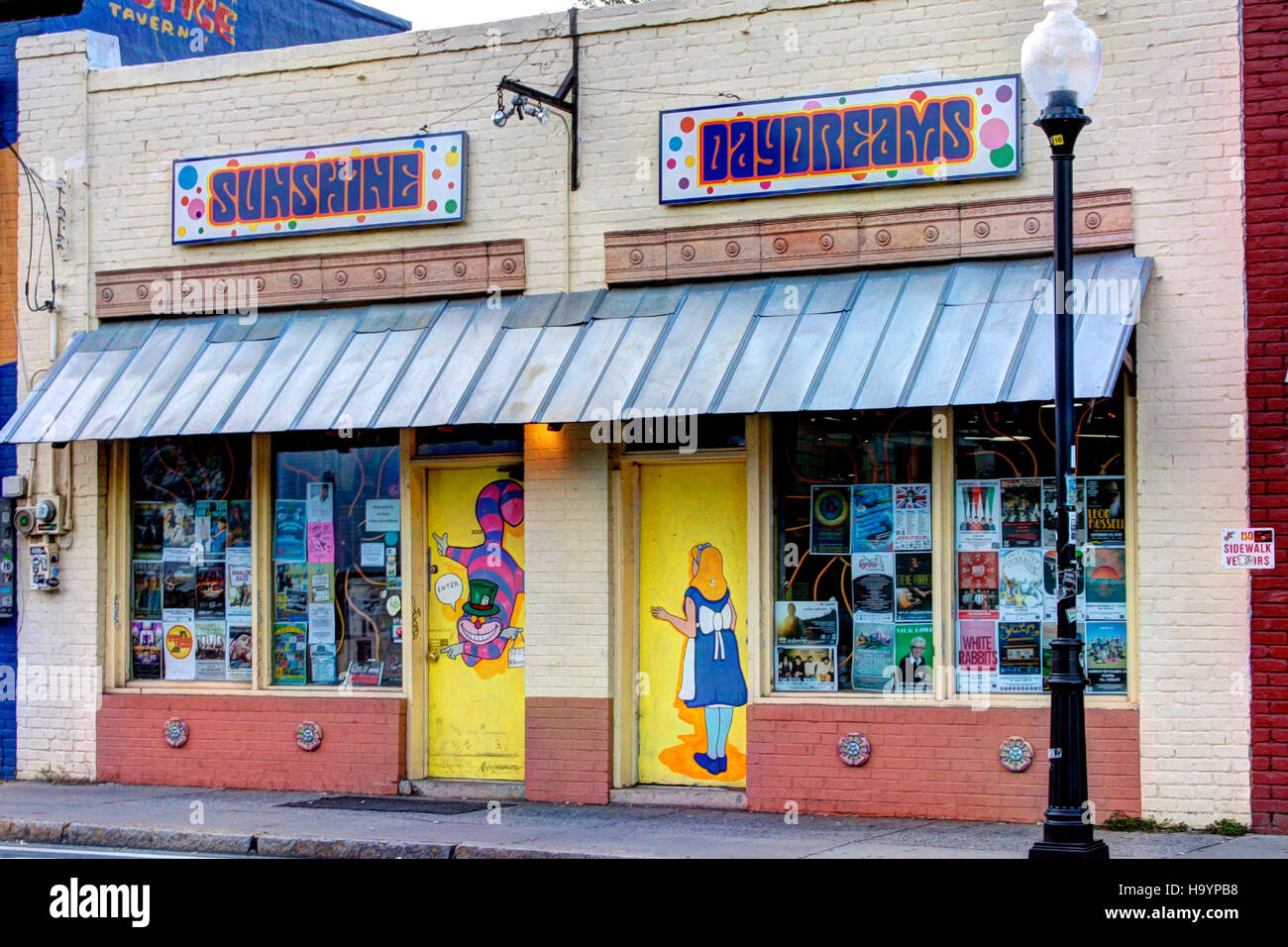 Sunshine Daydreams Smoke Shop in Noda, Charlotte, NC Stockfoto