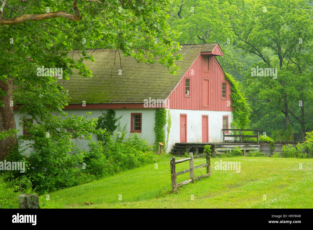 Thompson-Neely Grist Mill, Washington Crossing historischen Park, Pennsylvania Stockfoto