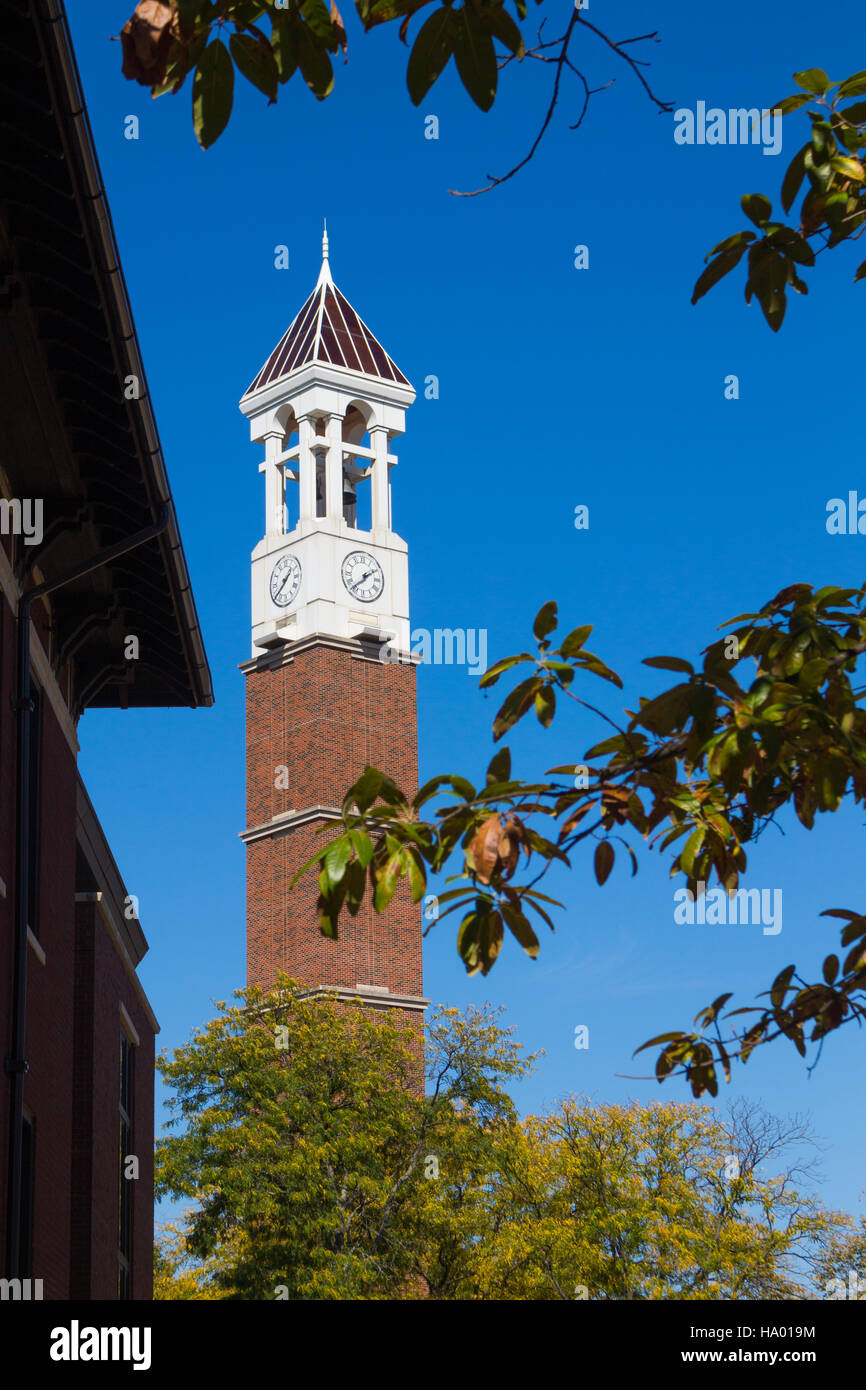Purdue Glockenturm, Purdue Universität, Westlafayette, Indiana, Vereinigte Staaten von Amerika Stockfoto