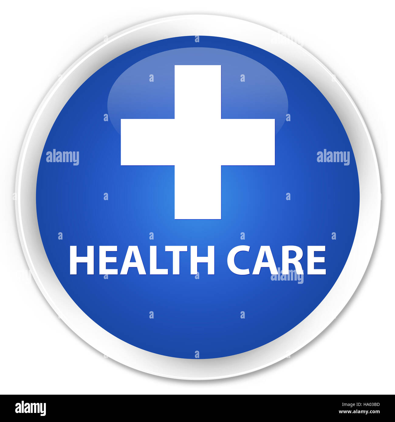 Gesundheitswesen (Pluszeichen) isoliert auf Premium-blau Runde Taste abstrakte Abbildung Stockfoto