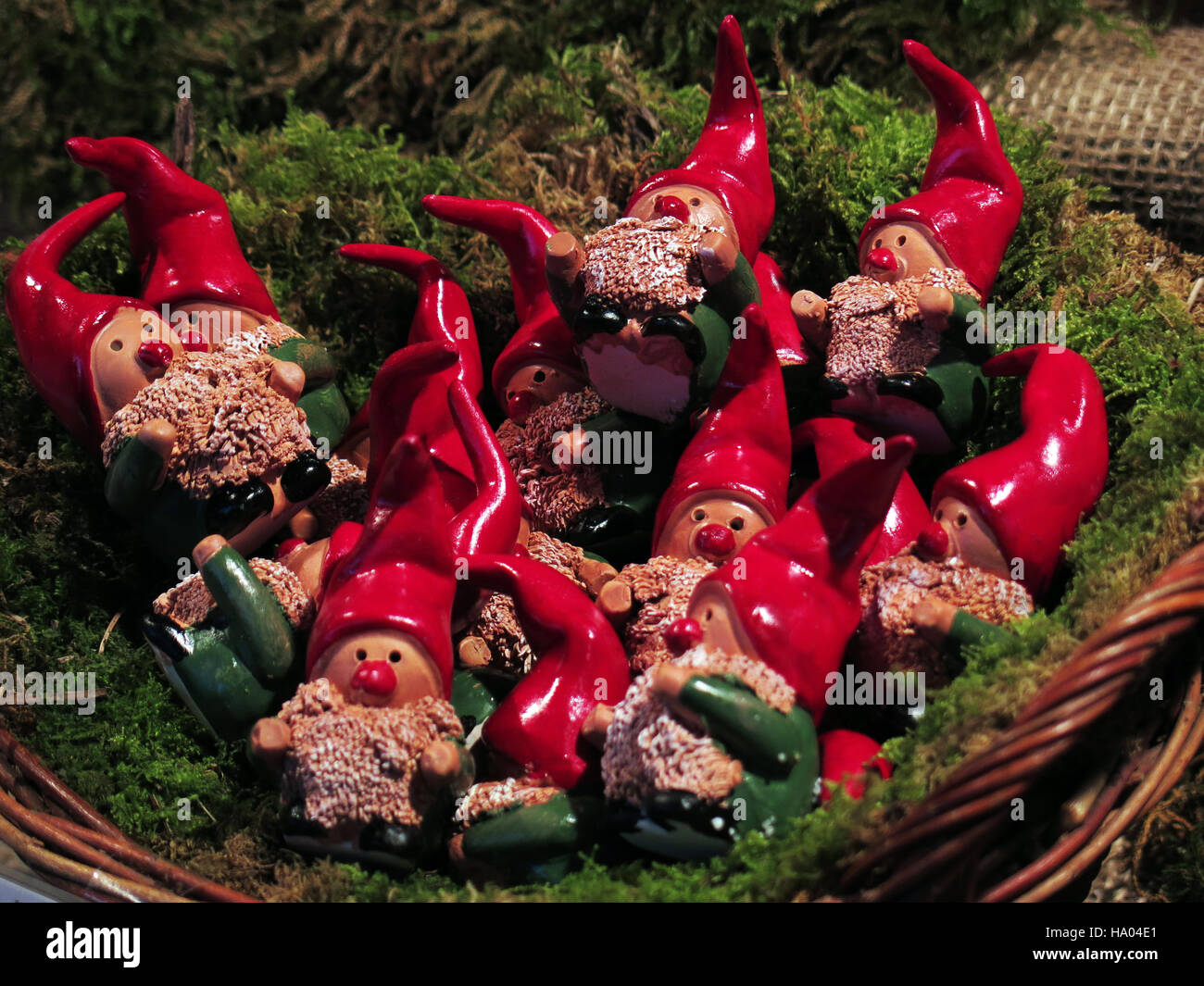 Weihnachtsmarkt, Deutschland, Stände der Geschenke in einem mittelalterlichen Themen Urlaubsmarkt in Esslingen, Deutschland. Stockfoto