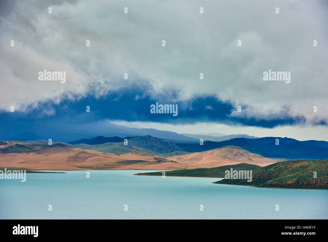 Mongolei, Provinz Zavkhan, Khar Nuur See Stockfoto