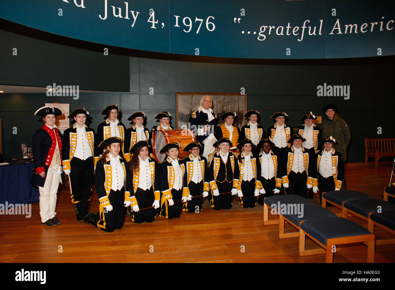 Ein Foto aus dem Valley Forge National Historical Park, das die historische Bedeutung des Parks und seine Rolle bei der Bewahrung des Erbes der Amerikanischen Revolution veranschaulicht. Stockfoto