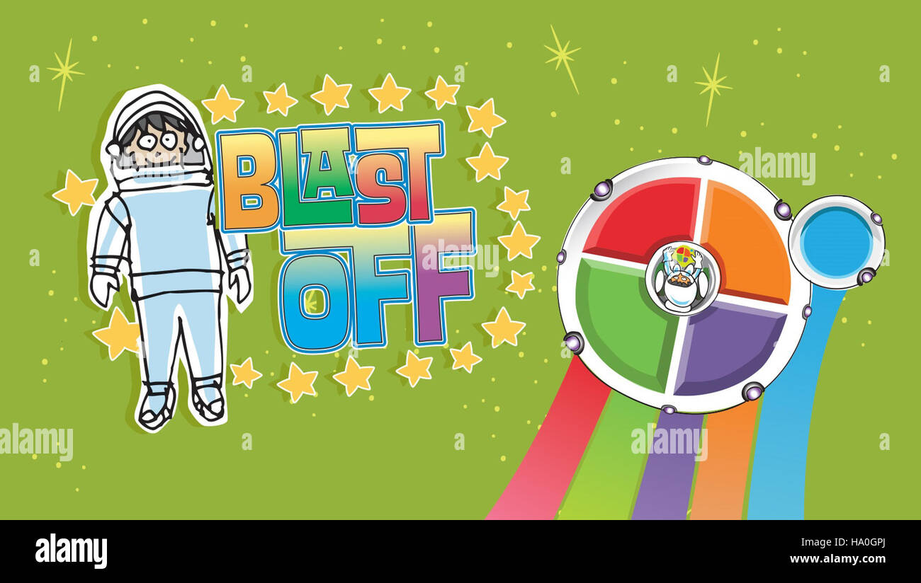 Das USDA führt ein interaktives Spiel namens „Blast Off“ ein, das die Öffentlichkeit in einem ansprechenden und zugänglichen Format über Lebensmittelsicherheit, Ernährung und Wissenschaft aufklären soll. Stockfoto