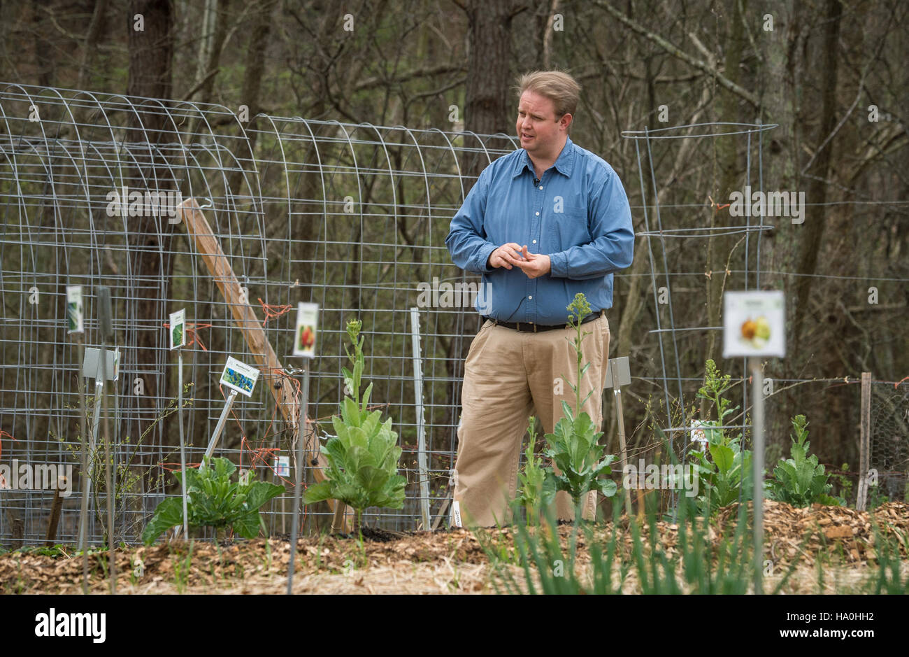 Das Supplemental Nutrition Assistance Program (SNAP) des USDA unterstützt Ernährungserziehung, Initiativen vom Bauernhof zum Tisch und die Entwicklung von Arbeitskräften durch Schulungsprogramme. Stockfoto